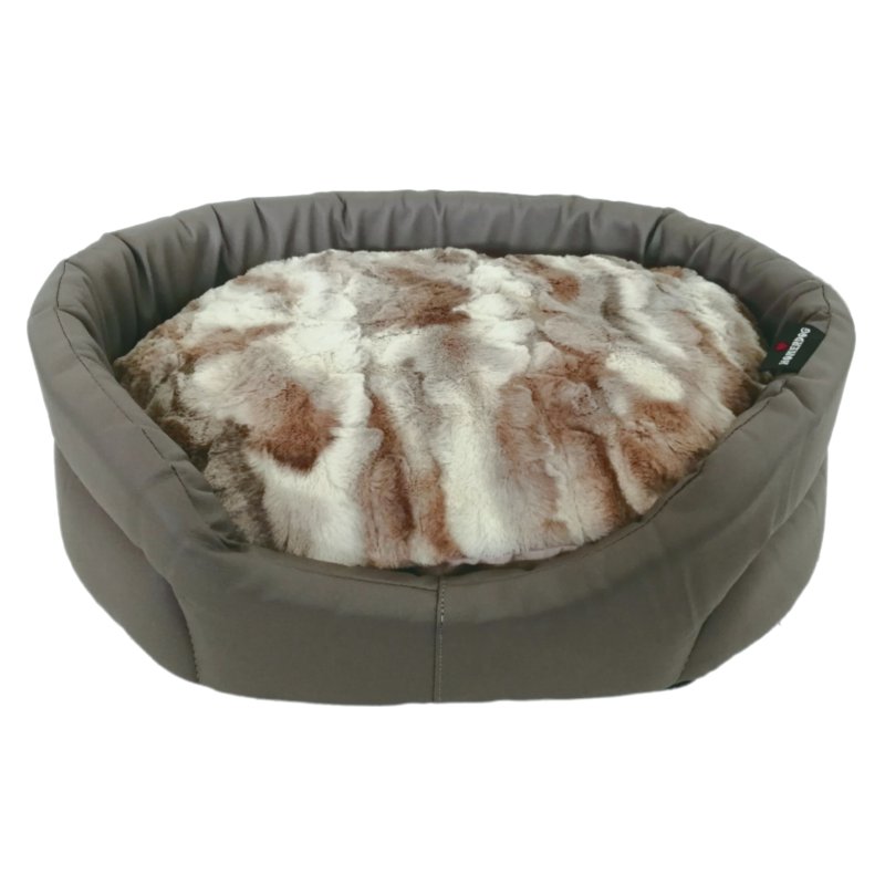 Cesta per cane e gatto rotonda Patchy D58 cm Nocciola/Beige - Prodotti per  animali - Eminza